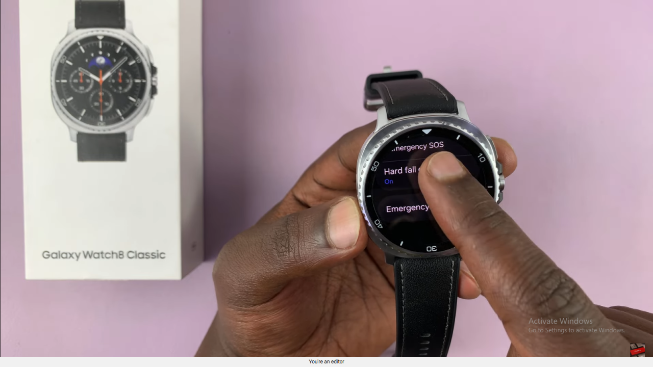 Disable Hard Fall Detection On Samsung Galaxy Watch 8 Classic