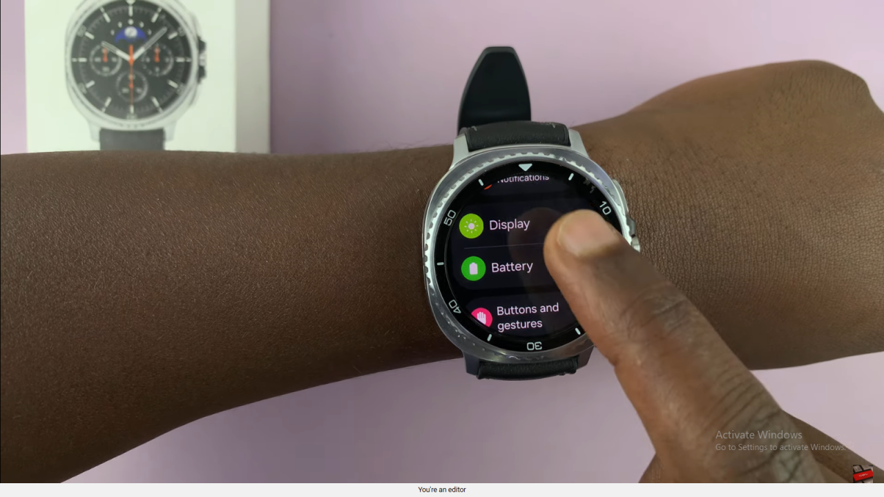 Enable 'Raise Wrist To Wake' On Samsung Galaxy Watch 8 Classic