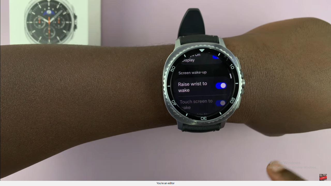 Enable 'Raise Wrist To Wake' On Samsung Galaxy Watch 8 Classic