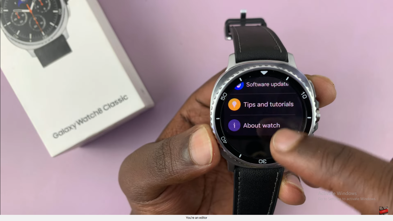 Check One UI Version On Samsung Galaxy Watch 8 Classic