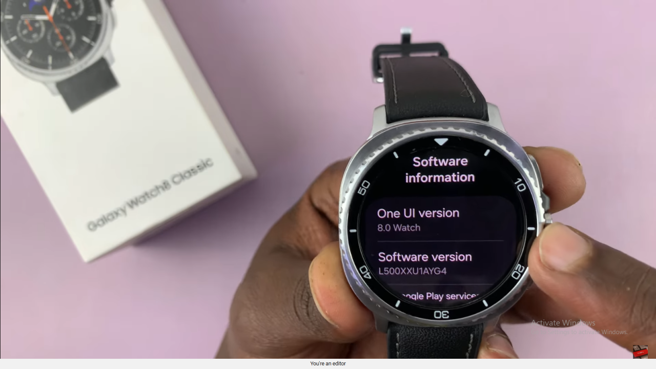 Check One UI Version On Samsung Galaxy Watch 8 Classic