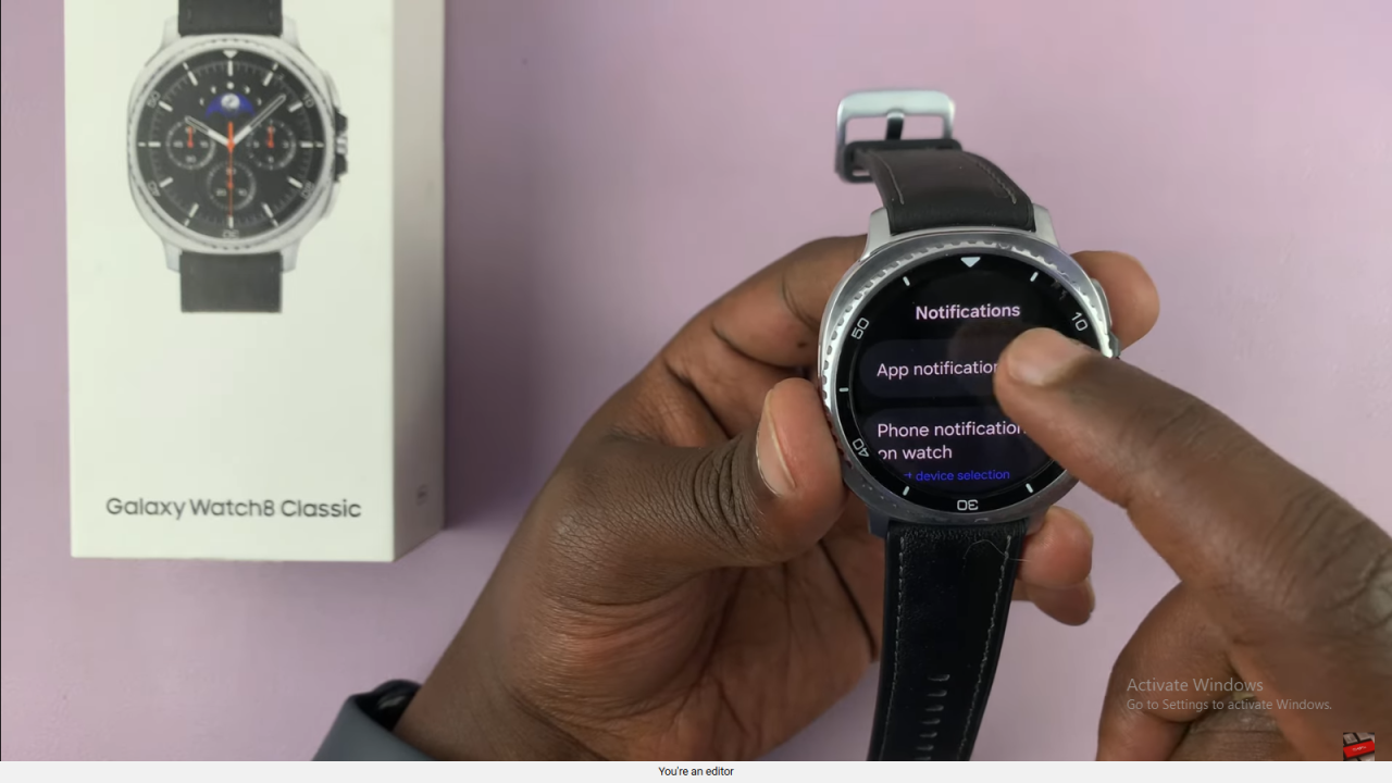 Disable Phone Notifications On Samsung Galaxy Watch 8 Classic