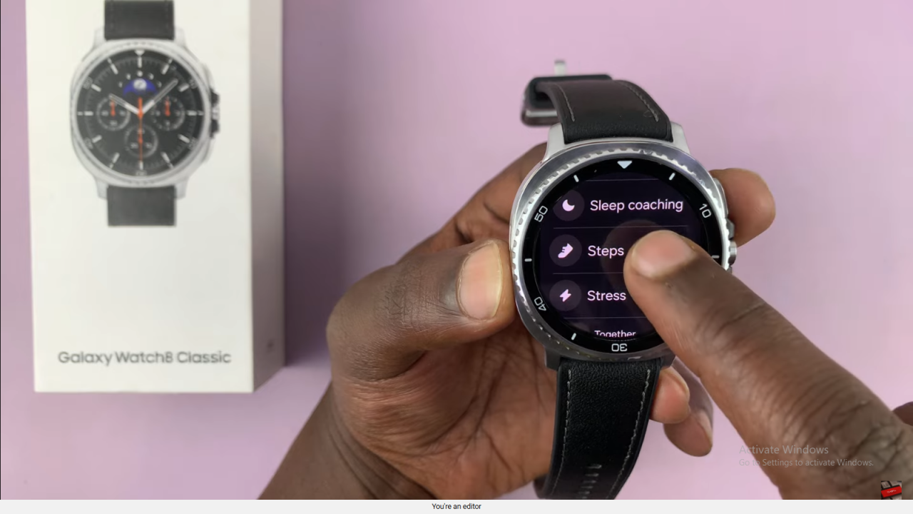 Add Steps Counter On Samsung Galaxy Watch 8 Classic