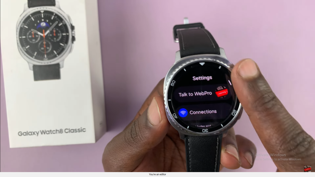 Enable Disconnection Alerts On Samsung Galaxy Watch 8 Classic