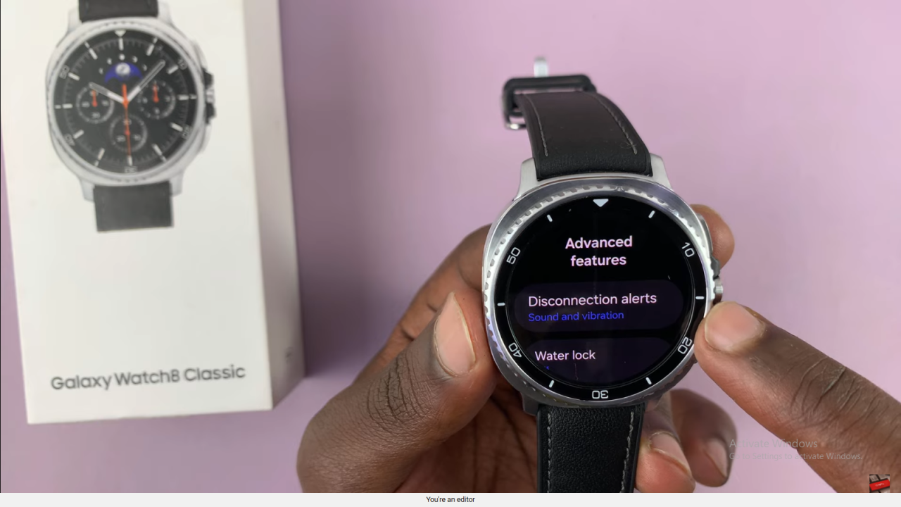 Enable Disconnection Alerts On Samsung Galaxy Watch 8 Classic