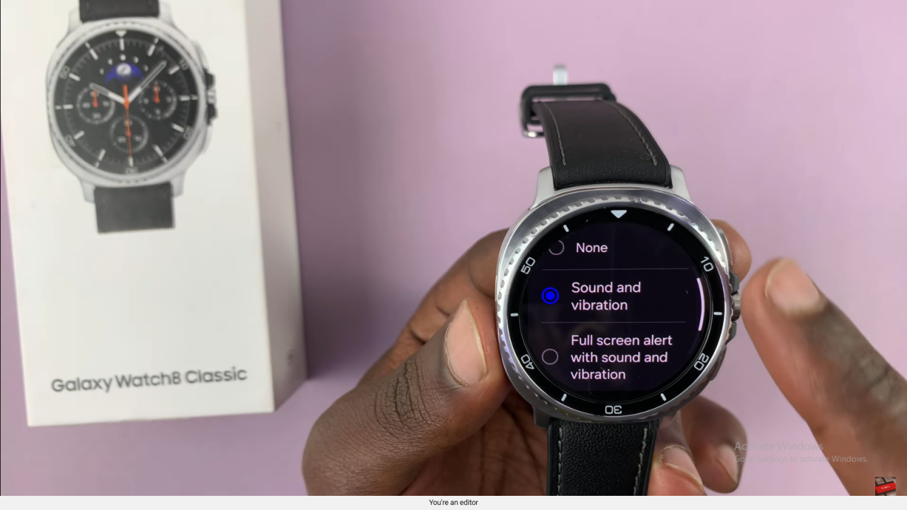 Enable Disconnection Alerts On Samsung Galaxy Watch 8 Classic