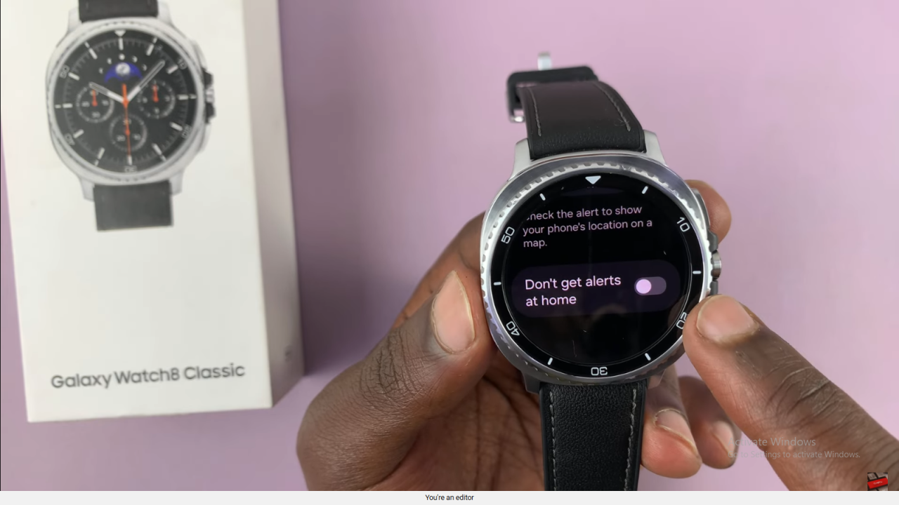 Enable Disconnection Alerts On Samsung Galaxy Watch 8 Classic