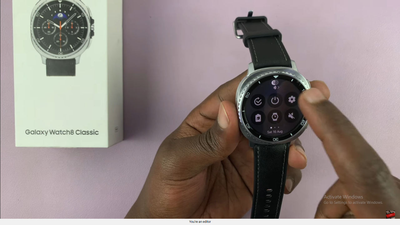 Enable / Disable 'Turn Bezel To Wake Screen' On Samsung Galaxy Watch 8 Classic