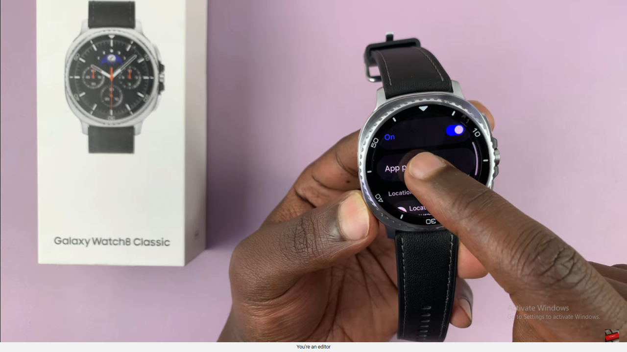 Turn ON Location On Samsung Galaxy Watch 8 Classic