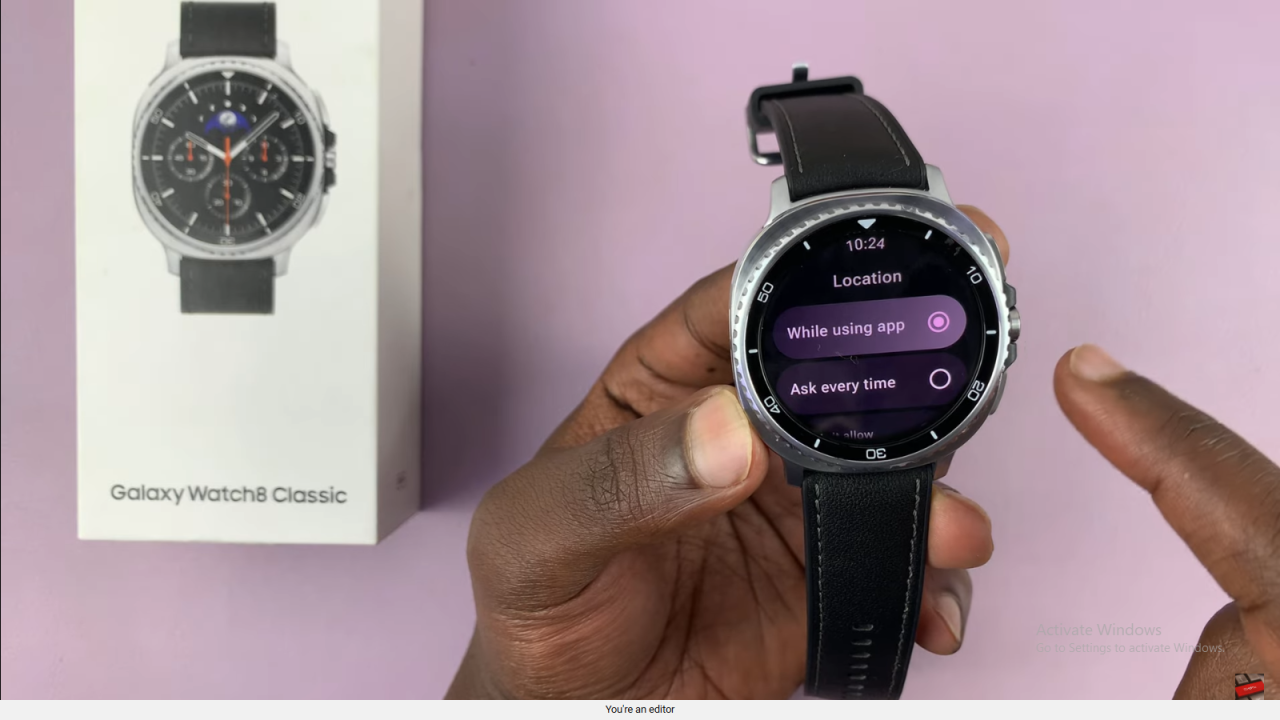 Turn ON Location On Samsung Galaxy Watch 8 Classic