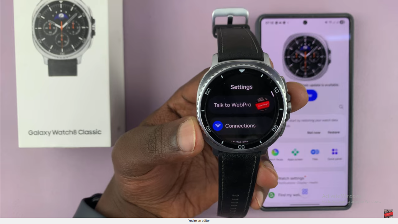 Update Samsung Galaxy Watch 8 Classic