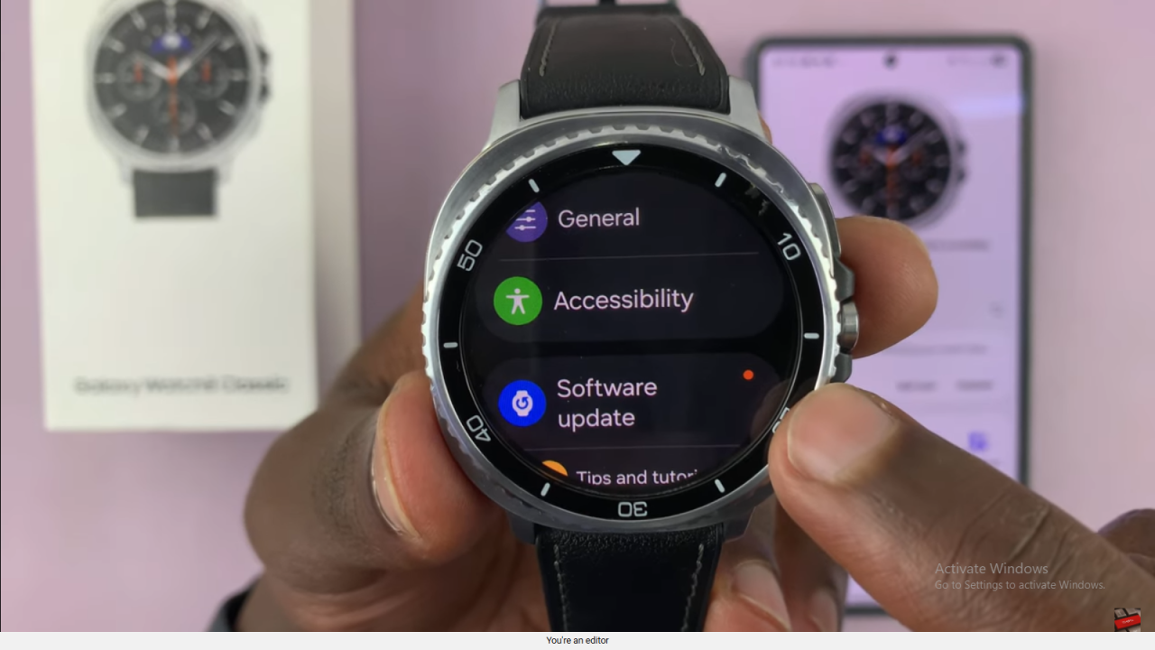 Update Samsung Galaxy Watch 8 Classic