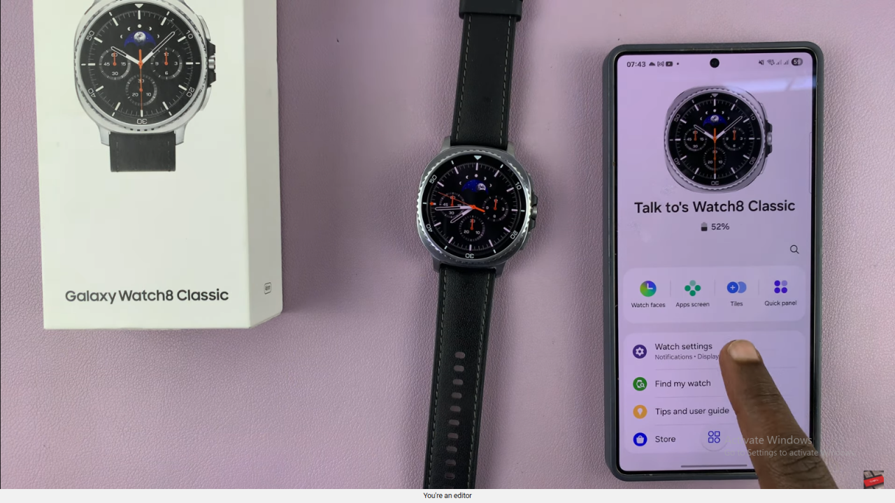 Disable New Notifications Indicator On Samsung Galaxy Watch 8 Classic