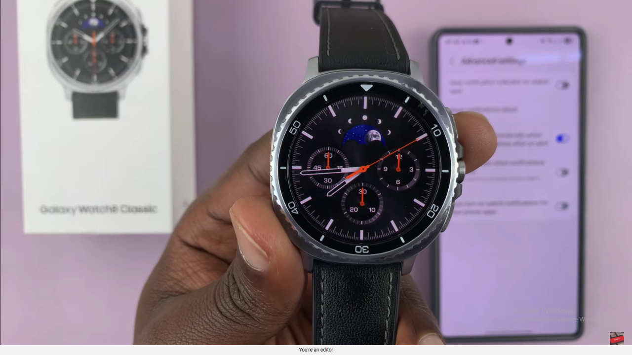 Disable New Notifications Indicator On Samsung Galaxy Watch 8 Classic