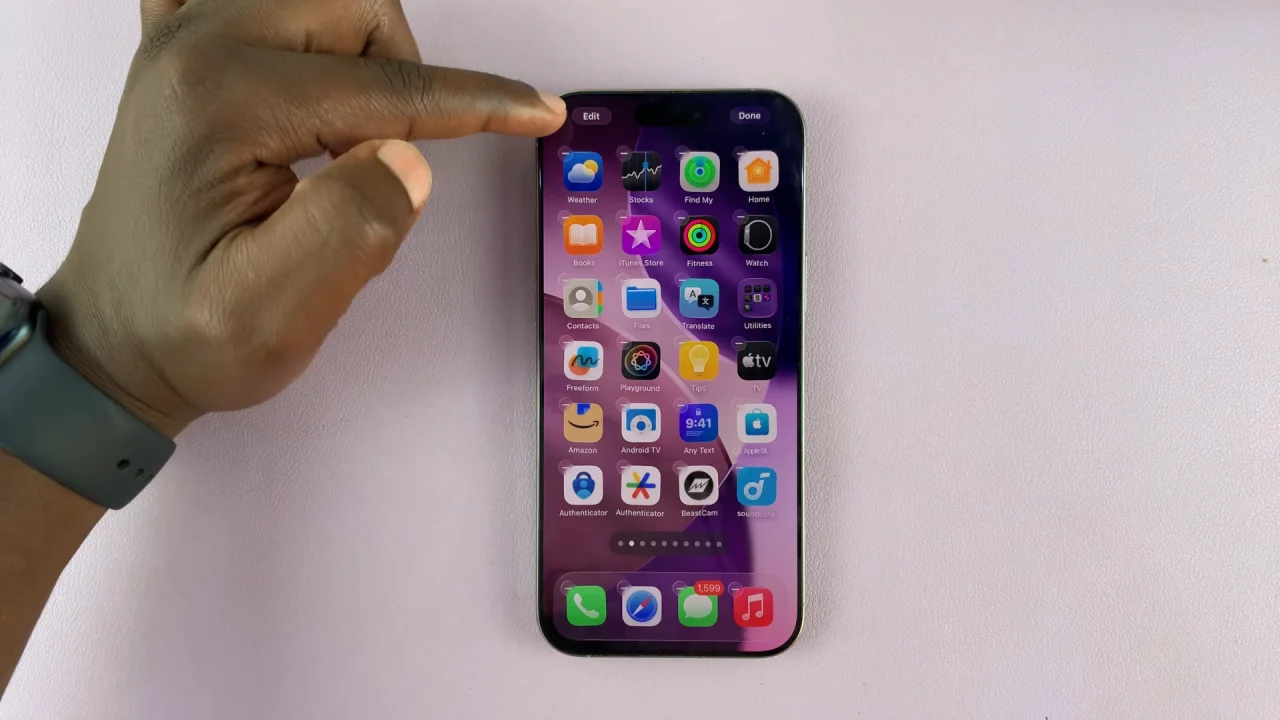 Edit iPhone Home Screen