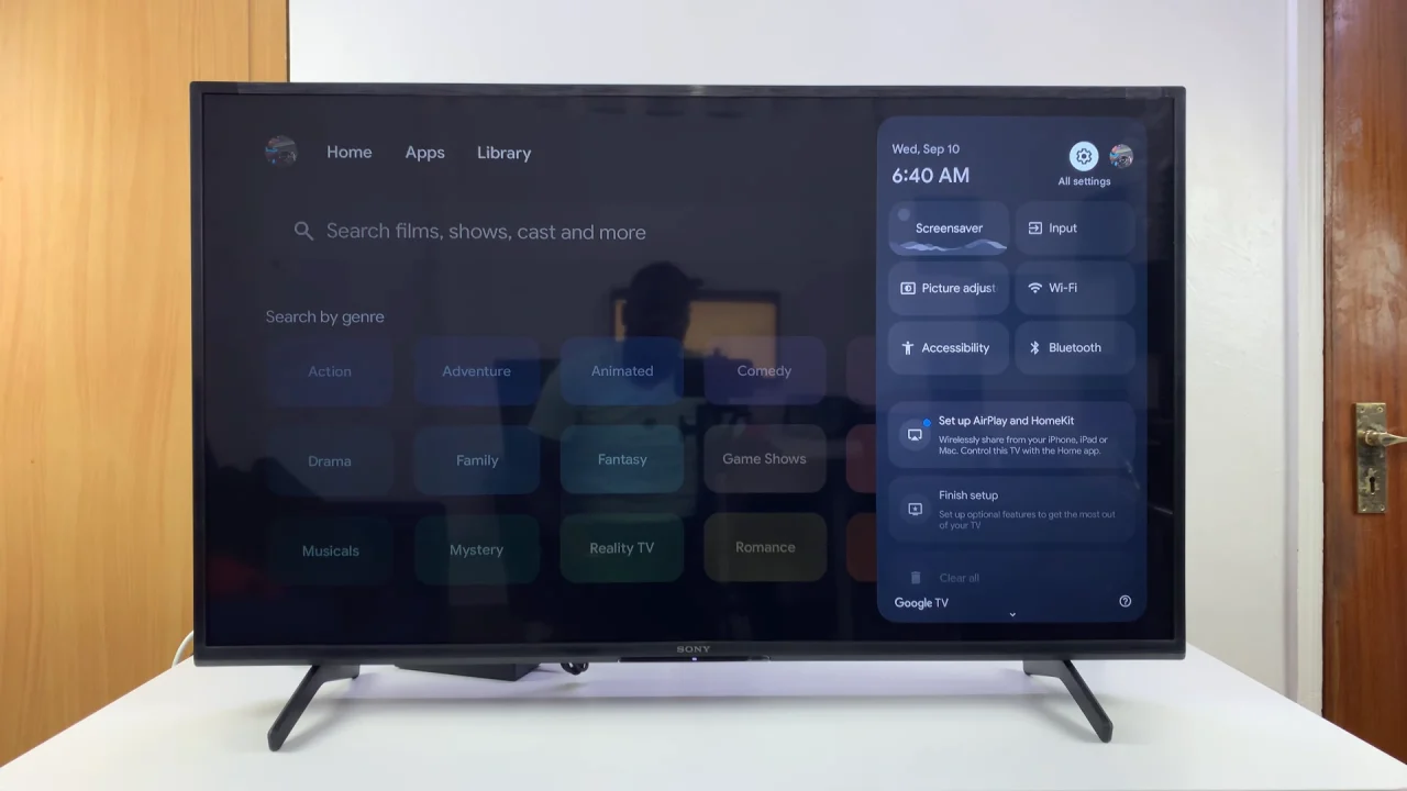Settings On Sony Smart TV