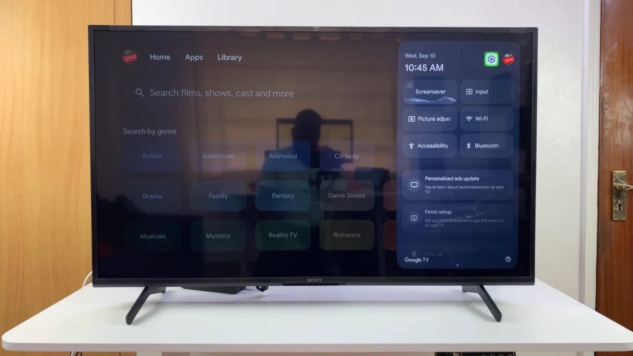 Settings On Sony Smart TV