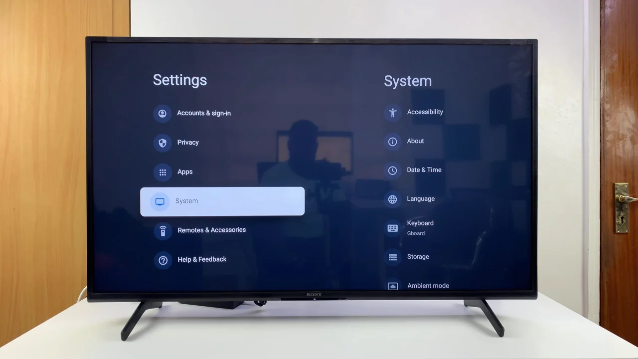 System Settings On Sony Smart TV