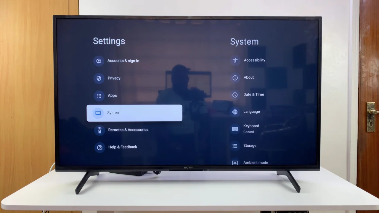 System Settings On Sony Smart TV