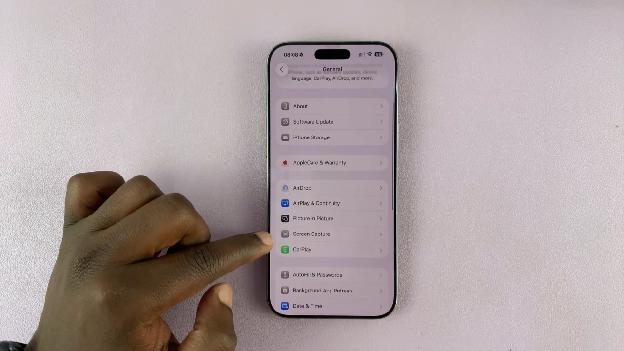 Screen Capture Settings On iOS 26