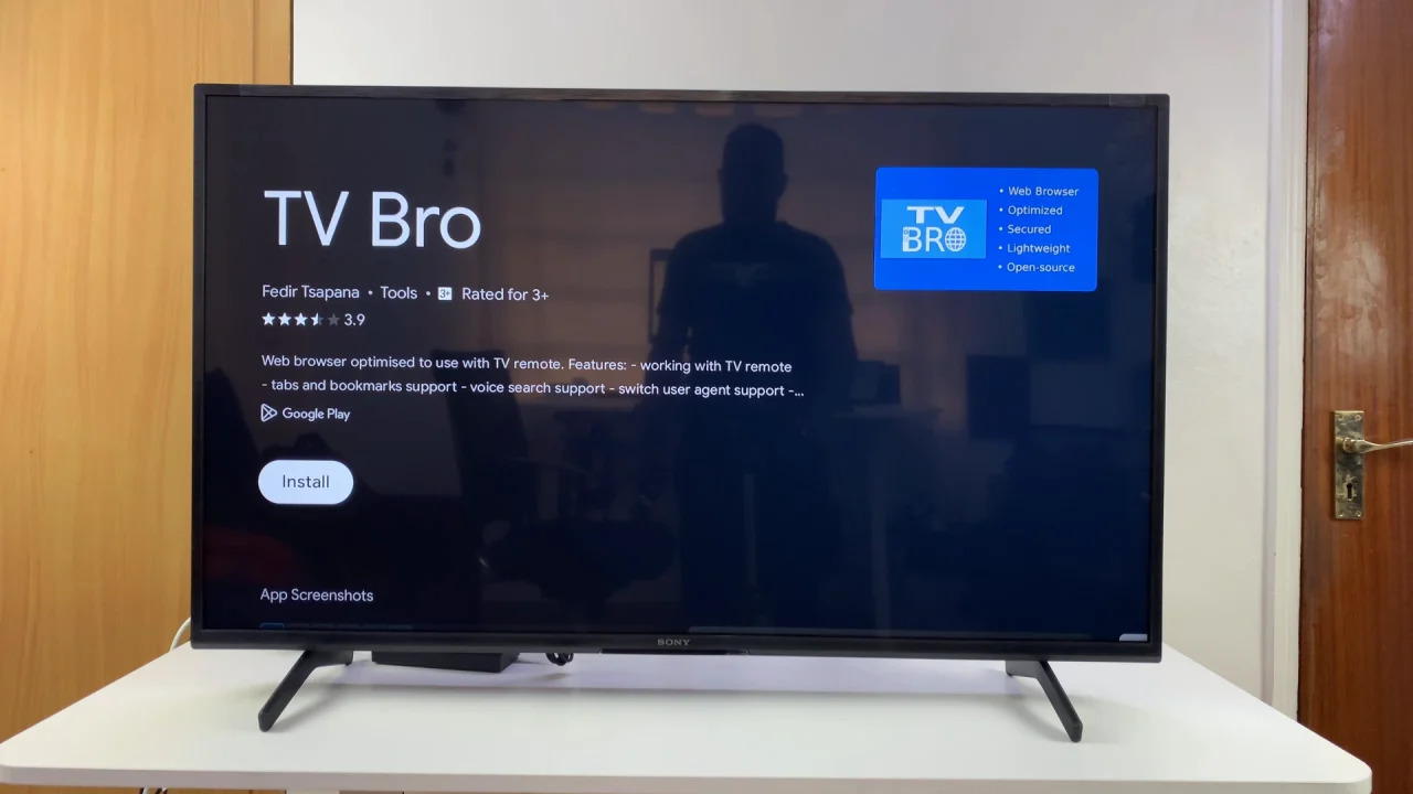 Install TV Bro Browser On Sony Smart TV