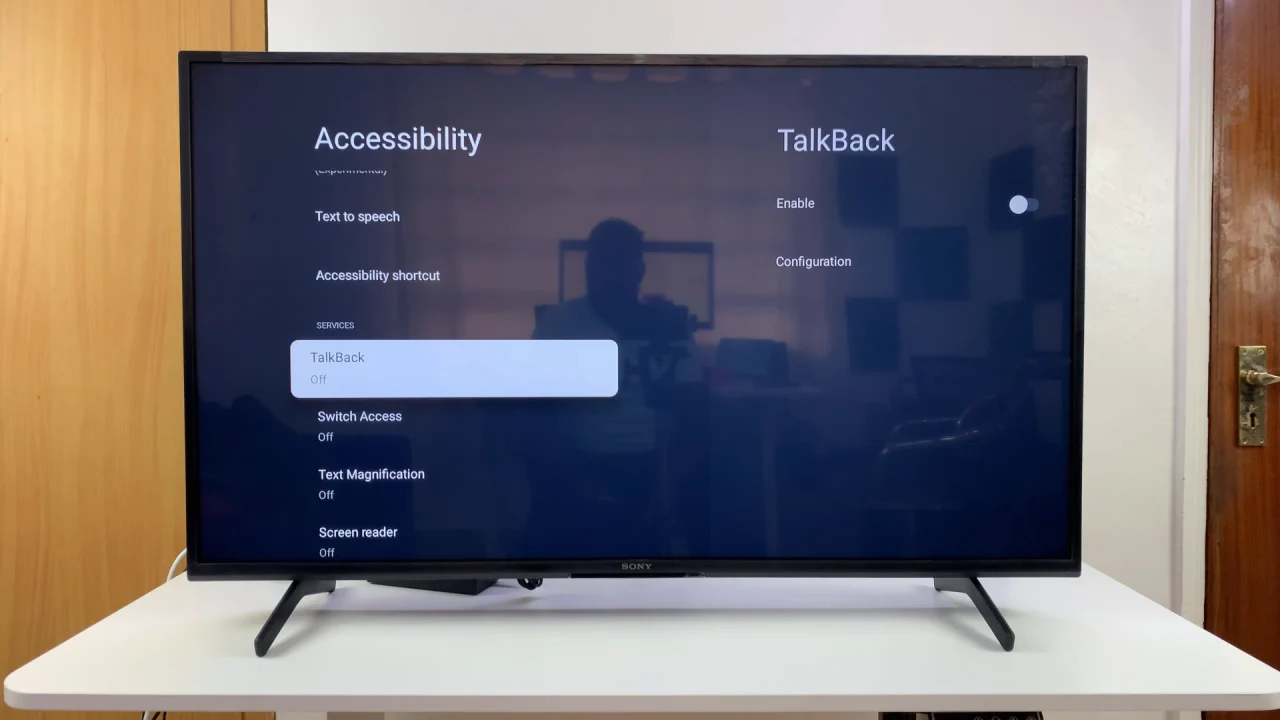 Talkback Settings On Sony Smart TV