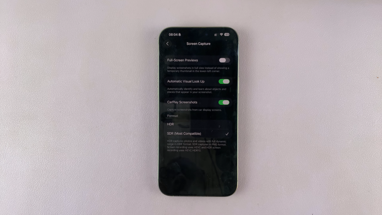 How To Disable Full Screenshot Previews In iOS 26