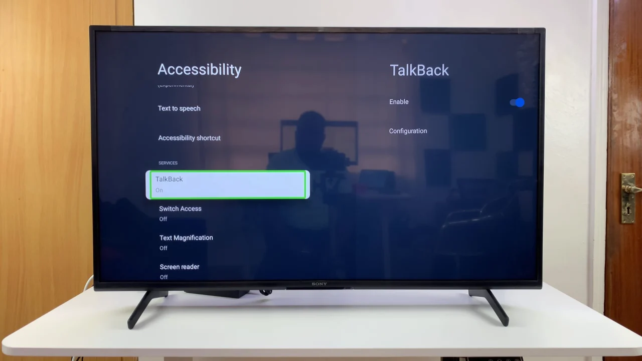 Talkback On Sony Smart TV