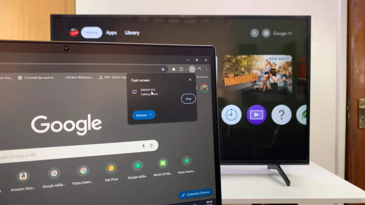 Screen Mirror Windows PC/Laptop To Sony Smart TV