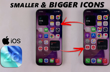How To Adjust Icons Size In iOS 26