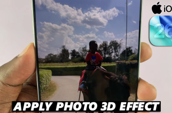 How To Apply 3D Spatial Effect To Photos In iOS 26