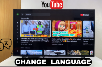 How To Change Language On YouTube For Smart TV