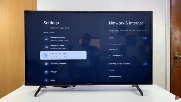 How To Connect Sony Smart TV To Wifi Network