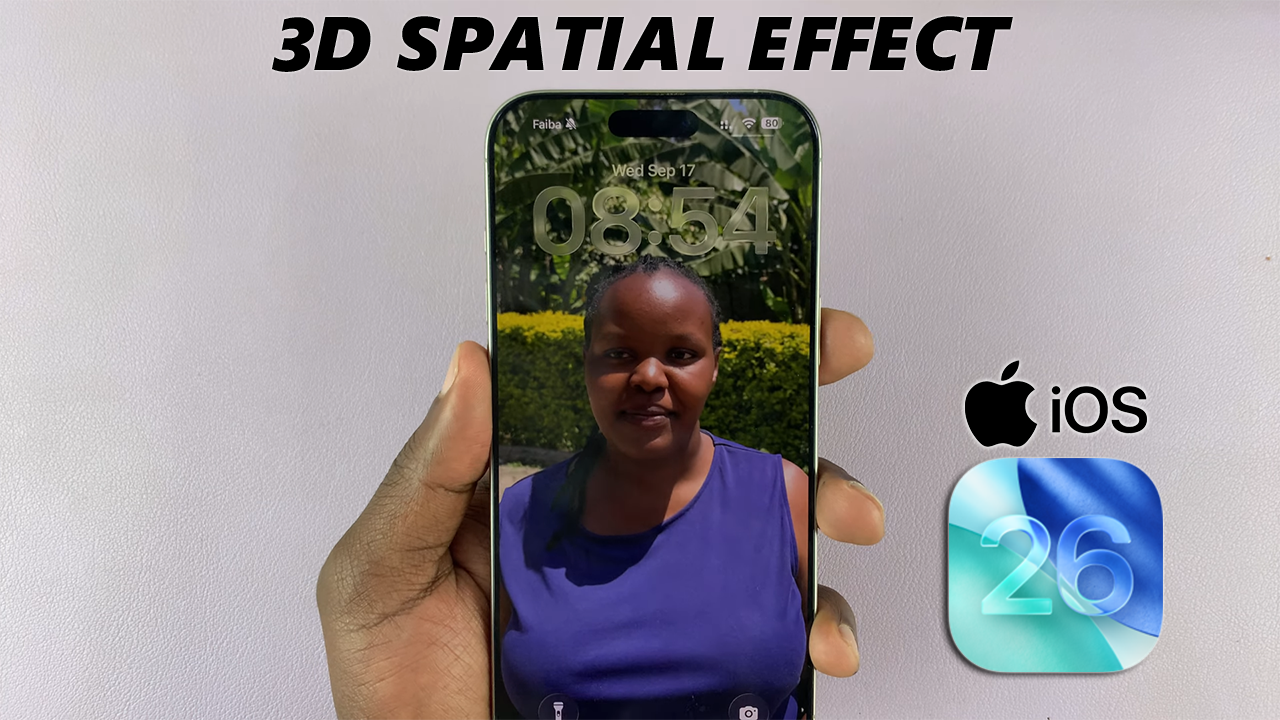Enable Spatial 3D Effect On Lock Screen Wallpaper In iOS 26