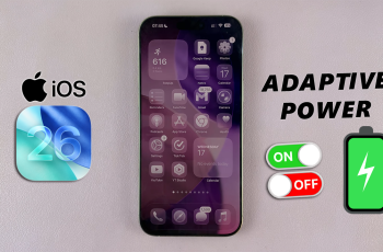 How To Enable / Disable Adaptive Power On iOS 26