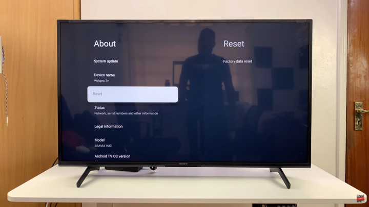 How To Factory Reset Sony Smart TV