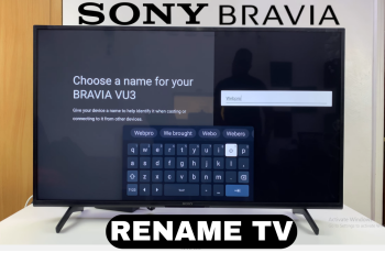 How To Rename Sony Smart TV