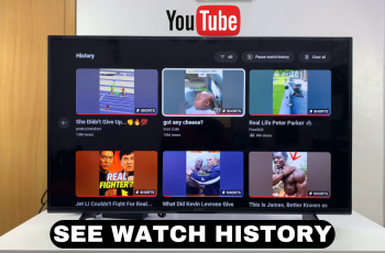 How To See YouTube Watch History On Smart TV