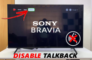 How To Turn OFF Talkback On Sony Smart TV