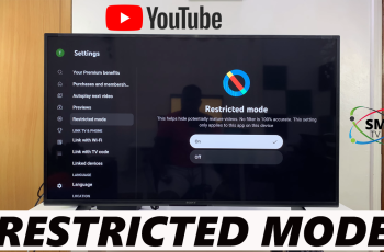 How To Turn ON YouTube Restricted Mode On Smart TV