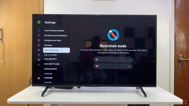 How To Turn ON YouTube Restricted Mode On Smart TV