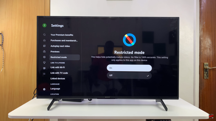 How To Turn ON YouTube Restricted Mode On Smart TV