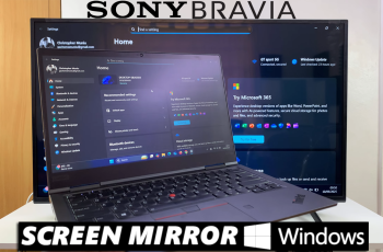 How To Wirelessly Screen Mirror Windows PC/Laptop To Sony Smart TV