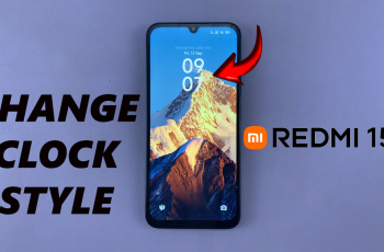 How To Change Lock Screen Clock Style On Redmi 15C