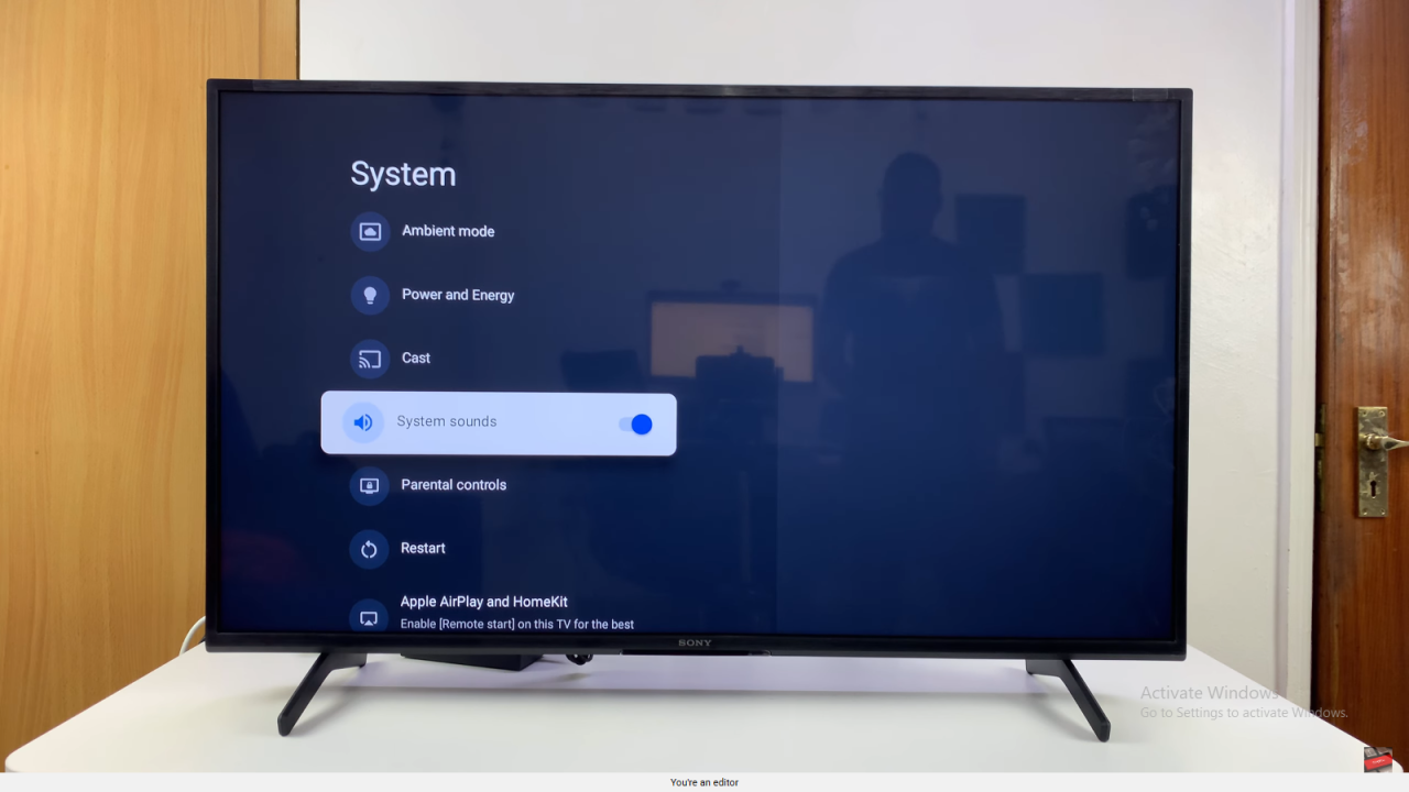 Turn ON System Sounds On Sony Smart TV