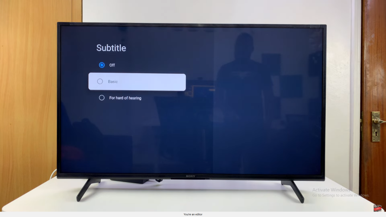 Turn ON Subtitles On Sony Smart TV
