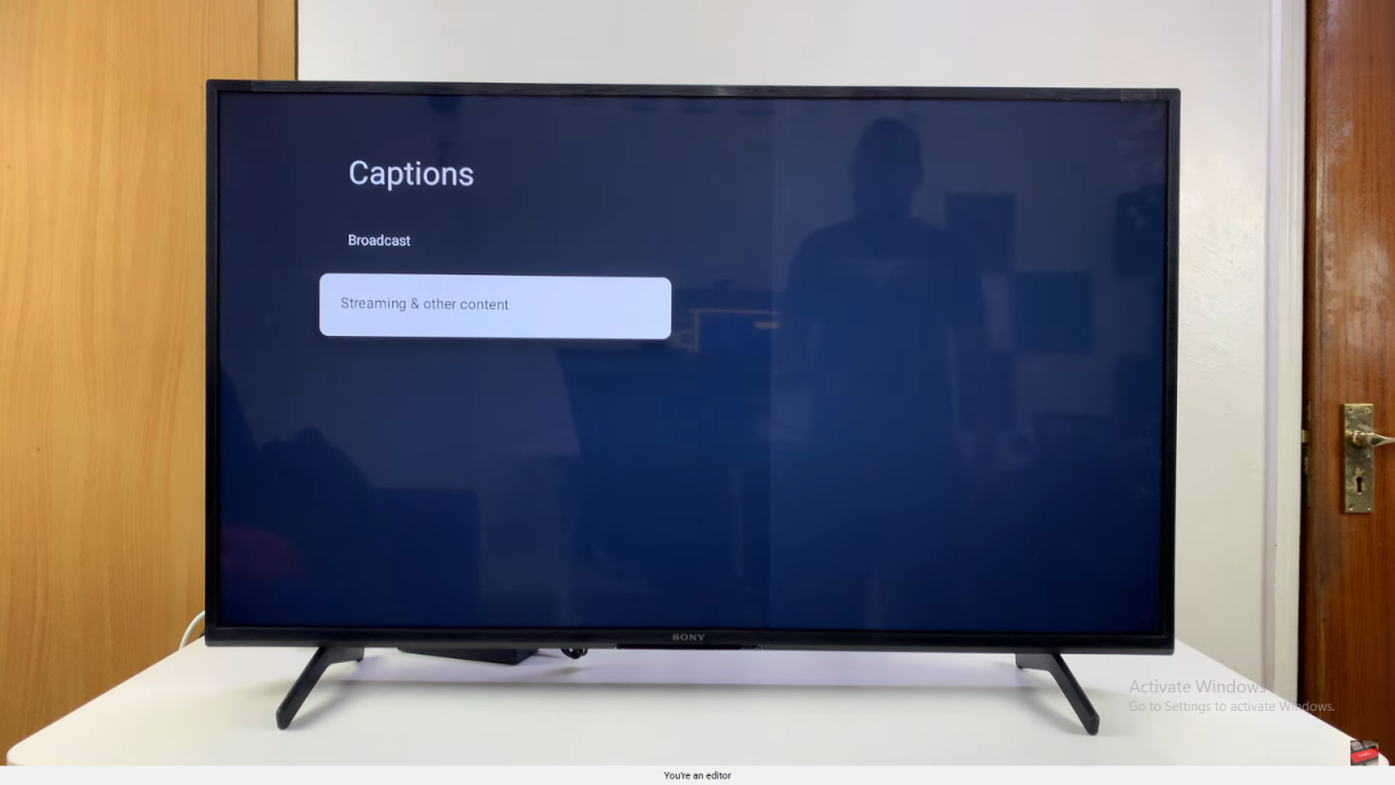 Turn ON Subtitles On Sony Smart TV