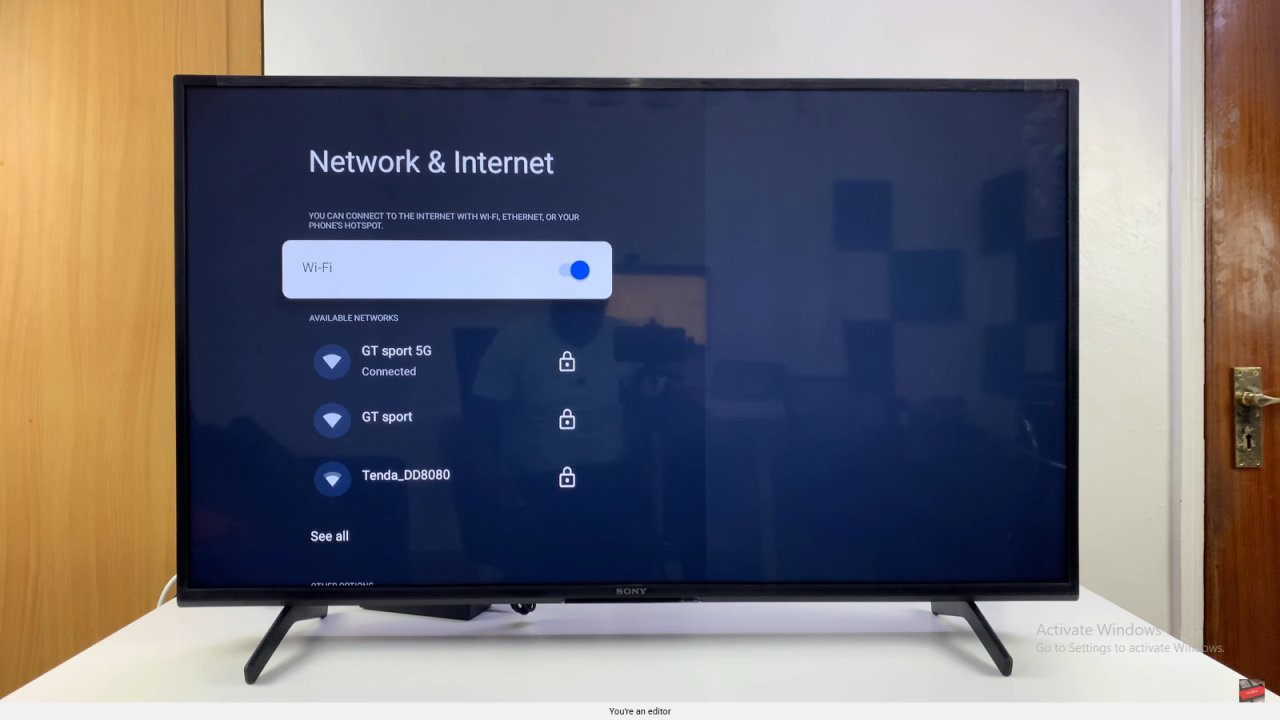 Turn OFF Wifi On Sony Smart TV