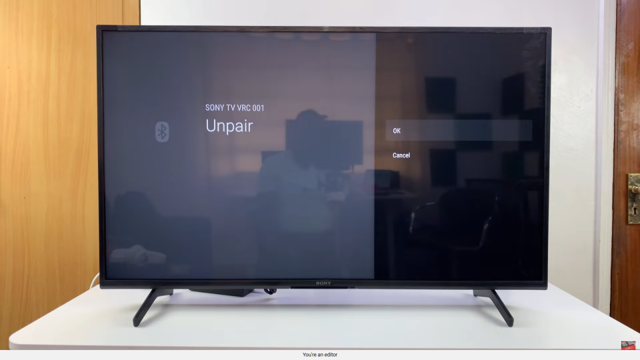 Unpair Sony Smart TV Remote From TV