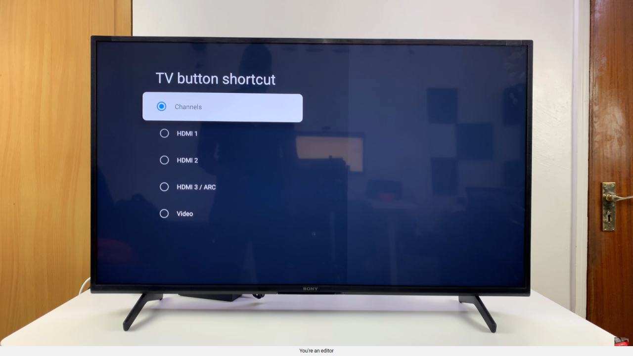 Customize TV Button Shortcut On Sony Smart TV